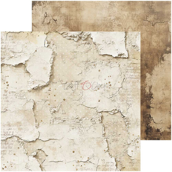 Set of scrapbooking papers 20x20 - Craft o'clock - Plum & Caramel - BASIC