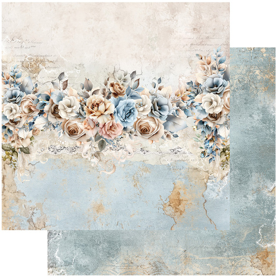 Set of 30x30 scrapbooking papers - Alchemy of Art -  In shades of blue