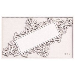 Chipboard Die Cut 2-layer frame sign 01 - Idea d'oro SC