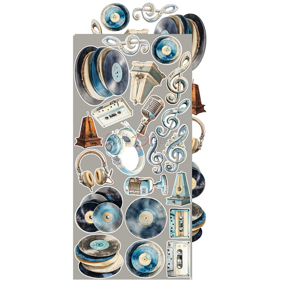 Scrapbooking accessories set -  Craft o'clock - Melody of My Soul - Melody