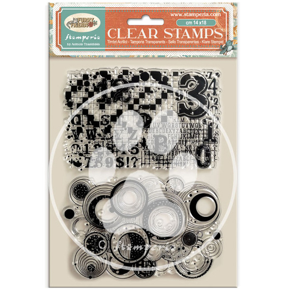 Transparent stamp - Furry Friends patterns - Stamperia