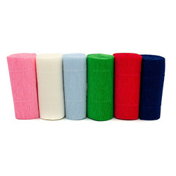 Decorative crepe paper for making flowers 6 colors 10x250 cm mix 1