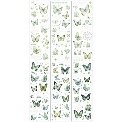 Stickers foil - Green butterflies