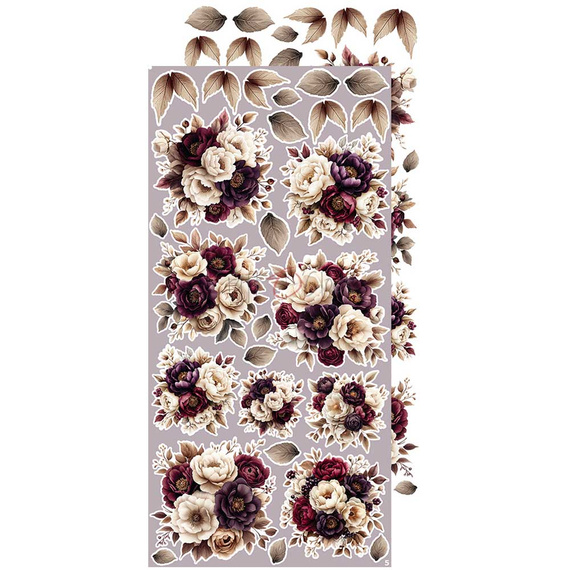  Scrapbooking accessories set - Craft o'clock - Plum & Caramel - Flowers & More