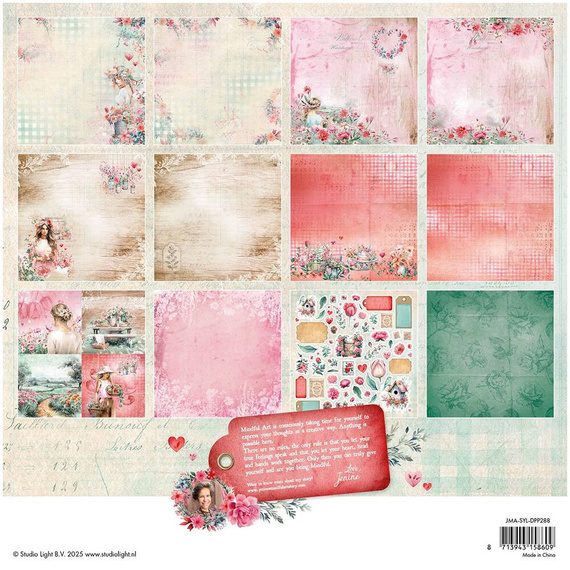 Scrapbooking Craft Papier Set 30.5x30.5 - Studio Light - Sending You Love