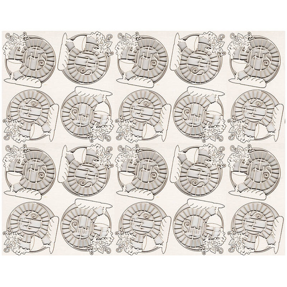 Chipboard Die Cut - Decor with chalice 20 pcs - First Holy Communion 2024 - Scrapiniec