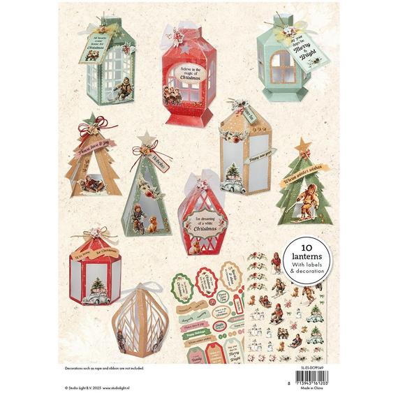 Paper Set with Elements for Lanterns - Lanterns Sparkling DIY - Studio Light