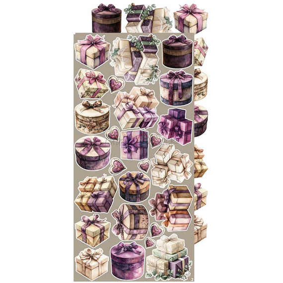 Time scrapbooking accessories set - Craft o'clock - Plum & Caramel - MIX
