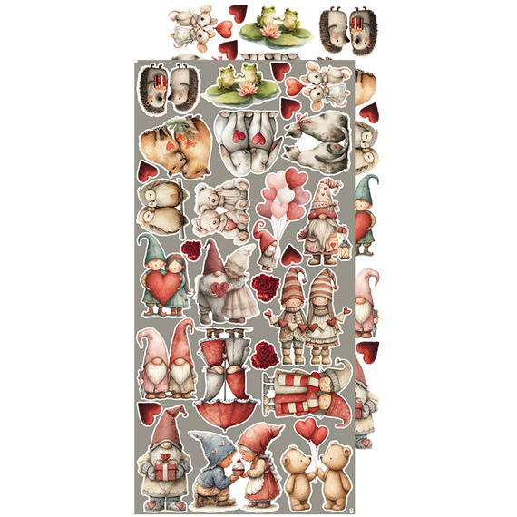 Time scrapbooking accessories set - Craft o'clock -  In Love 