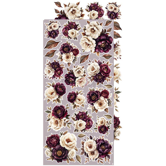  Scrapbooking accessories set - Craft o'clock - Plum & Caramel - Flowers & More