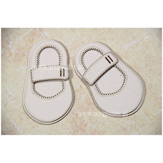 Chipboard girls ballerinas shoes - 3D