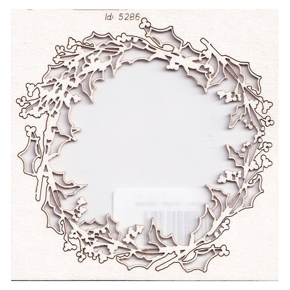 Chipboard - Flowers of Winter - Wreath