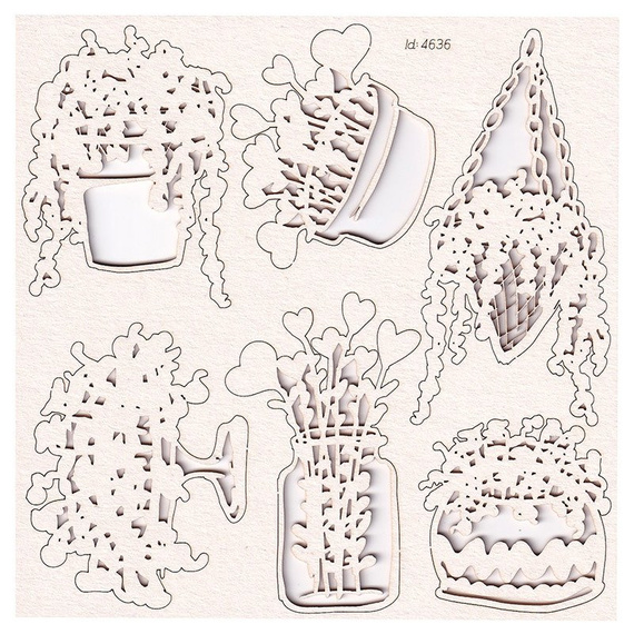 Chipboard - Mamma`s Porch - Flowers 