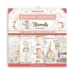 Scrapbooking Craft Papier Set for scrapbooking 30x30 - Stamperia - Romantic Threads