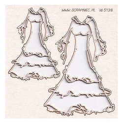 Chipboard Wedding Dress - Boho Love