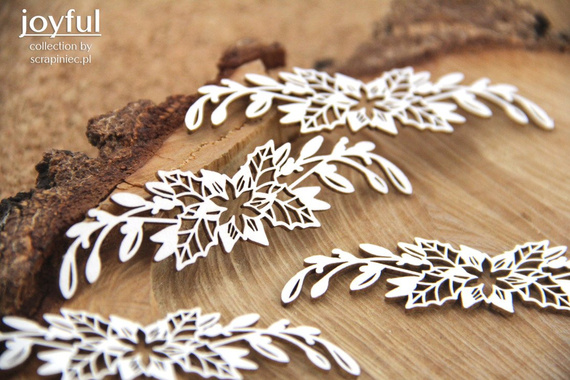 Chipboard - Joyful - Poisentia - 4 pieces 