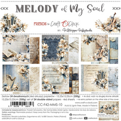 Set of scrapbooking papers 15x15 - Craft o'clock -  Melody of My Soul