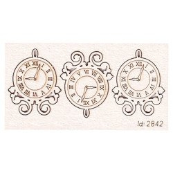 Chipboard clock 01 - Park Avenue