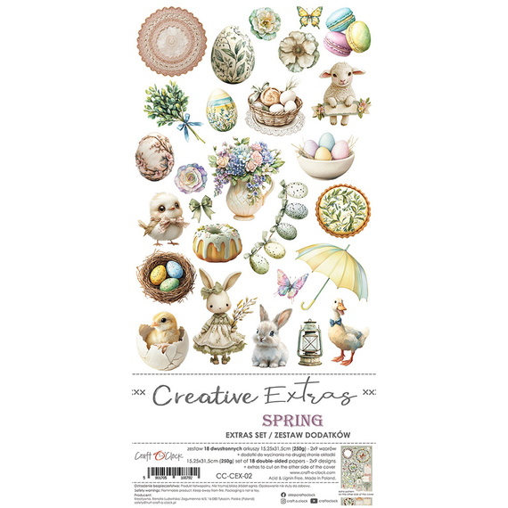 Time scrapbooking accessories set - Craft o'clock - Spring 