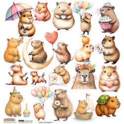 Stickers paper - ScrapLove - Sweet Capybara 1