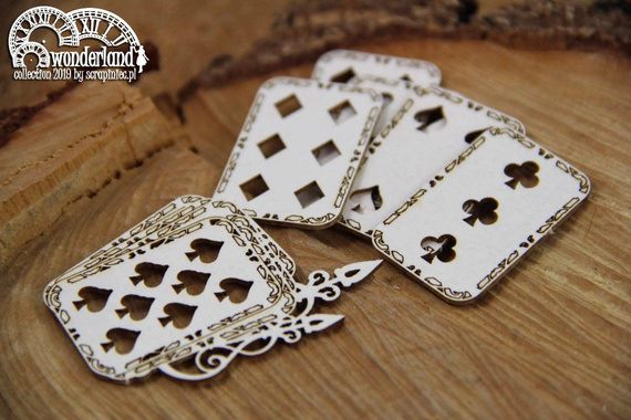 Chipboard - Cards - Alice in Wonderland