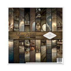 Set of scrapbooking papers 30x30 - Mouse World - Interior - Itd Collection