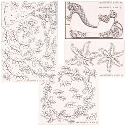 Chipboard Die Cut white baubles workshop set - Scrapiniec