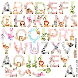 Stickers - ScrapLove - Cute animals alphabet