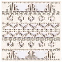Chipboard borders 01 - Nordic sweater 