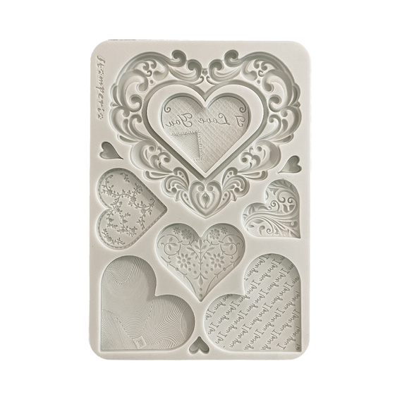 Silicone mold - Family Hearts - Stamperia