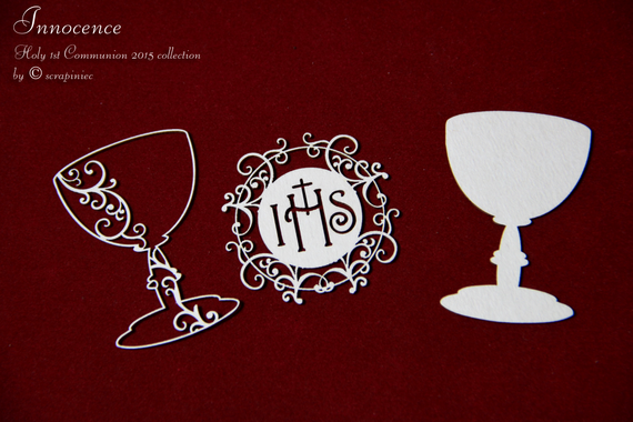 Chipboard Chalice and host Communion set - 02 Innocence 