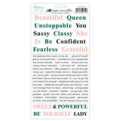 Stickers paper 15x30 - Mintay - Lady's Secret - English words