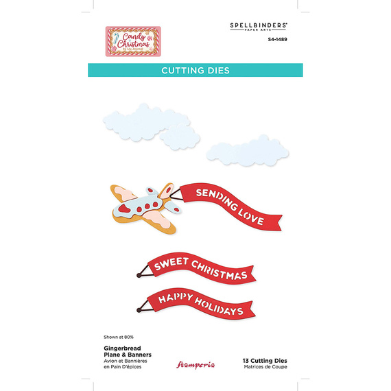Cutting Die - Candy Christmas - Airplane - Stamperia 