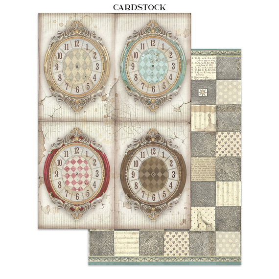 Junk Journal set of papers, stickers and elements - Alice in Christmas - Stamperia 