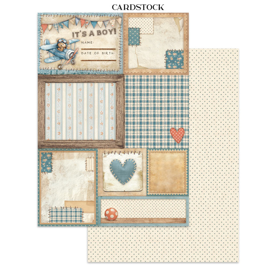 Junk Journal set of papers, stickers and elements - Baby - Stamperia 