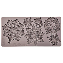 Silicone mold - Prima - Frosted Snowflake snowflakes