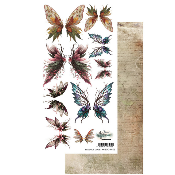 Paper for Scrabooking 15x30 - Alchemy of Art -  The Legends of the Dragons