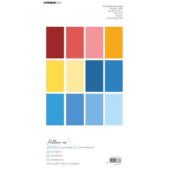 Set of scrapbooking papers 15x30 - StudioLight - Happiness