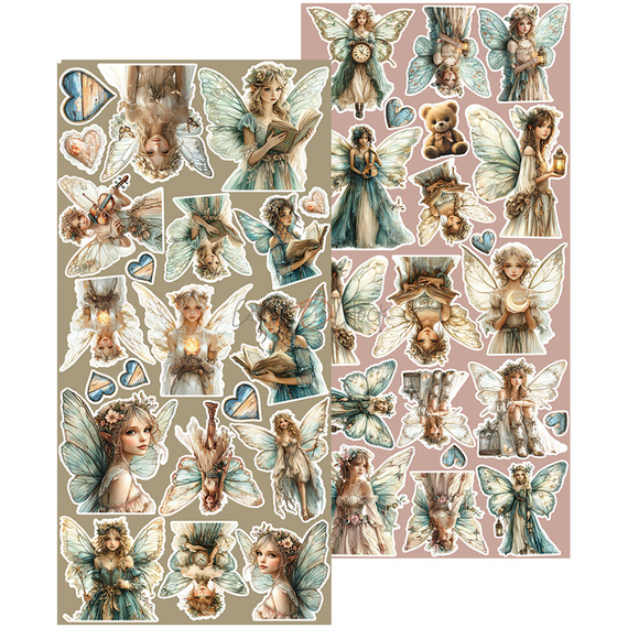 Scrapbooking paper 15x30 - Craft o'clock - Sprites of Harmony - Extras set - Sprites 