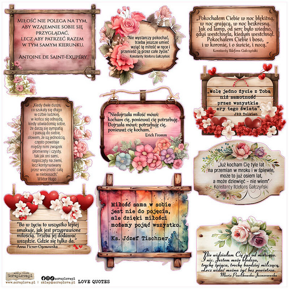 Stickers - ScrapLove - Love Quotes / Love Quotes