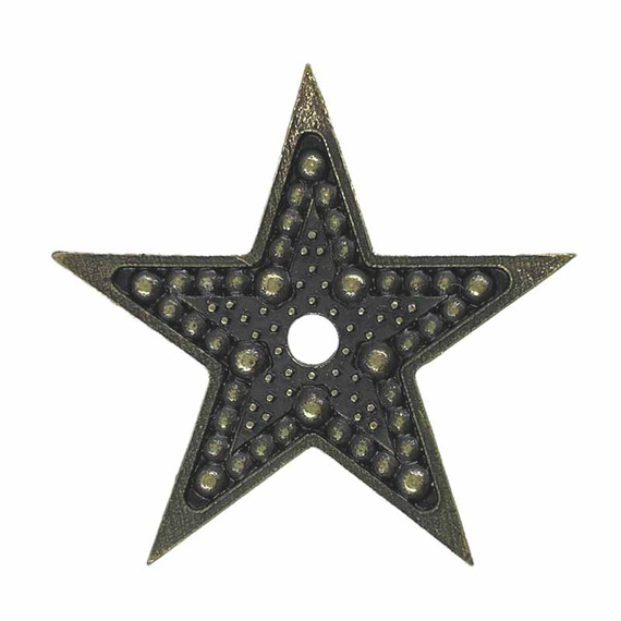 Electroplated metal ornament - Star 2.1