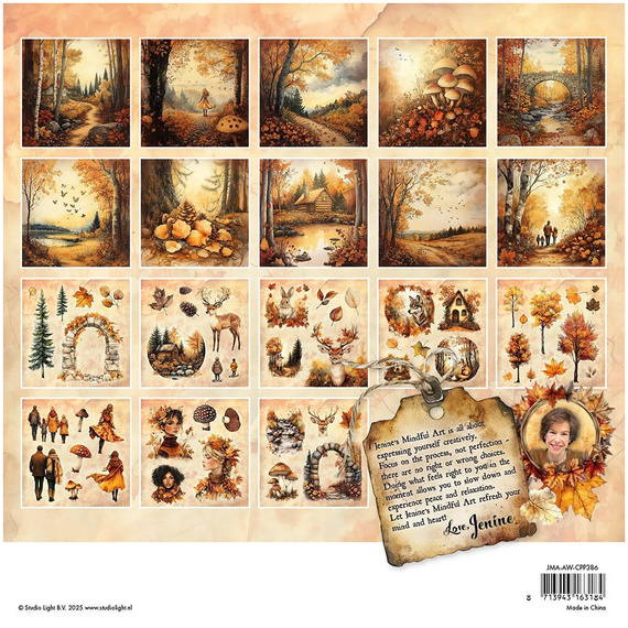 Set of scrapbooking papers 20x20 - StudioLight - Autumn in the Woods