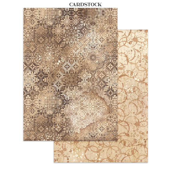 Junk Journal set of papers, stickers and elements - Coffee & Chocolate - Stamperia 