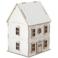Chipboard Tiny Family House 3D 