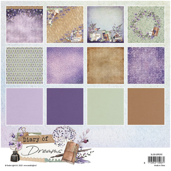 Set of scrapbooking papers 20x20 - StudioLight - Diary of Dreams
