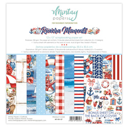 Set of scrapbooking papers 30x30 - Mintay - Riviera Moments