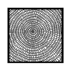 3D Mixed Media Stencil 18x18 cm - Whispering Woods trunk - Stamperia