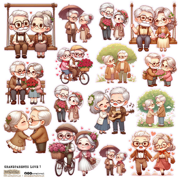 Stickers - ScrapLove - Grandparents Love 1