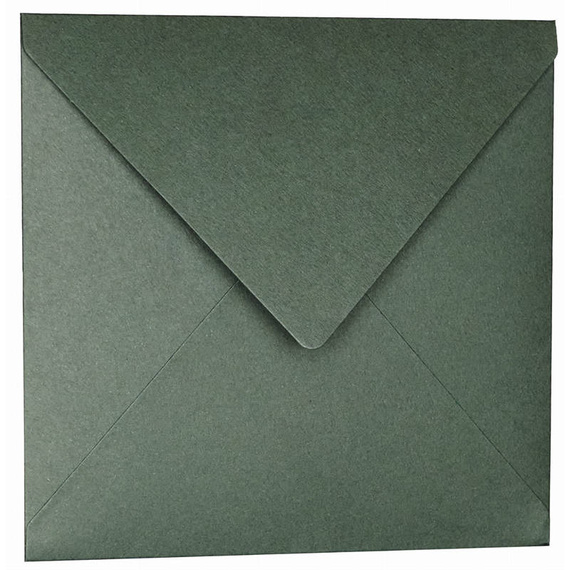 Envelope for a card - green - 15x15 cm