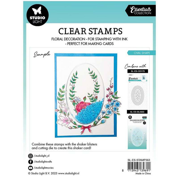 Transparent stamp - StudioLight - Oval flowers